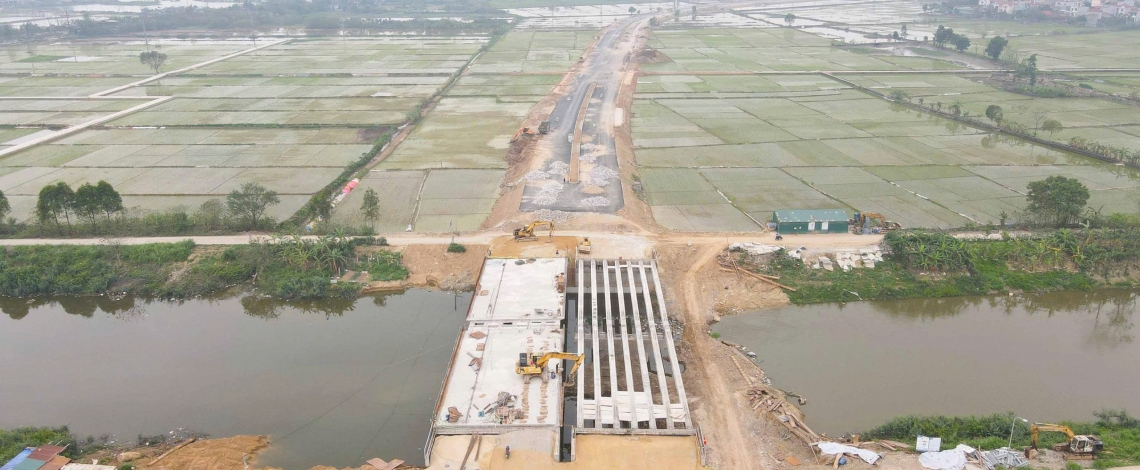 Cận cảnh tuyến đường 4,2 km trị giá hơn 460 tỷ đồng ở Bắc Ninh
