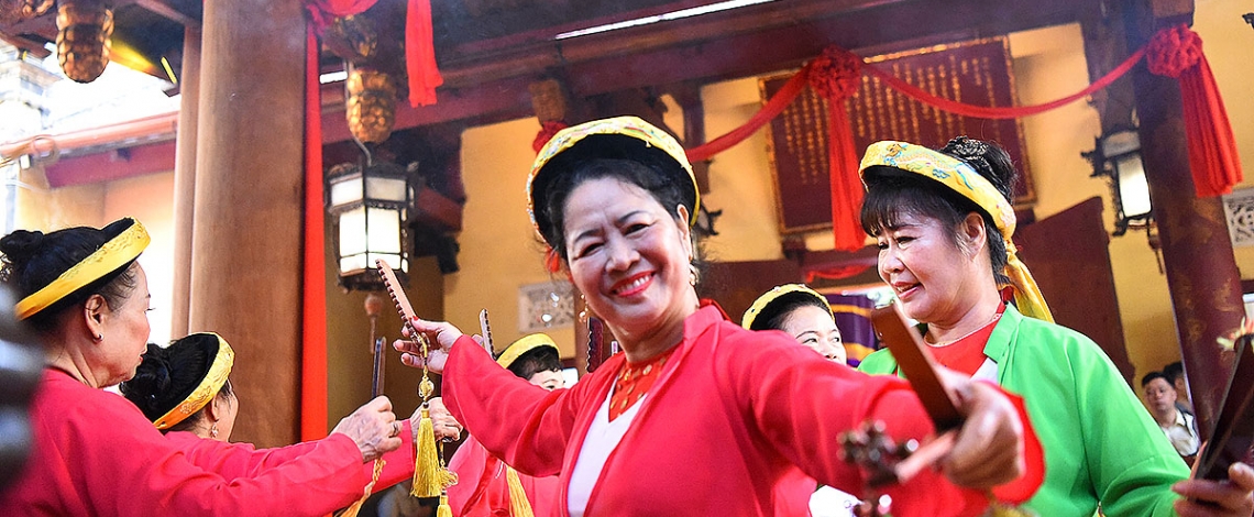 Độc đáo lễ hội đền Bạch Mã tôn vinh vị thần trấn Đông trong “Thăng Long tứ trấn”