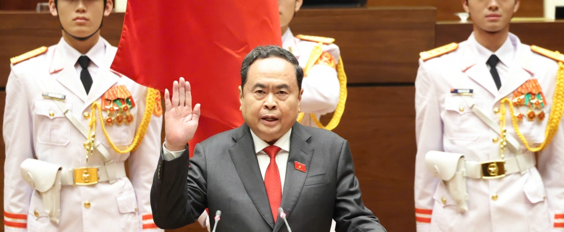 Chùm ảnh: Chủ tịch Quốc hội Trần Thanh Mẫn tuyên thệ nhậm chức