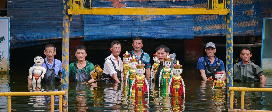 Nhọc nhằn giữ lửa phường rối nước Hồng Phong khi thủy đình lặng sóng