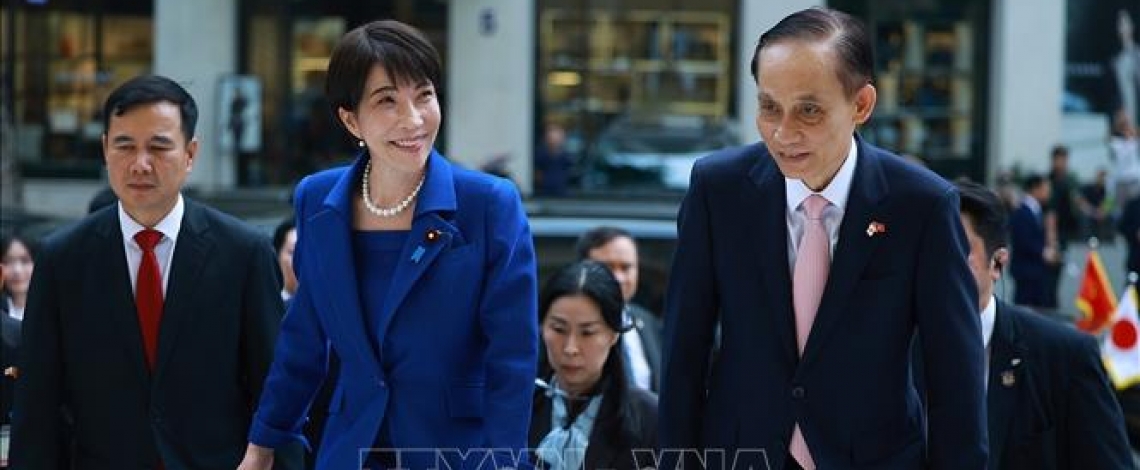 Thủ tướng Nhật Bản phát biểu chính sách tại Đại học Quốc gia Hà Nội