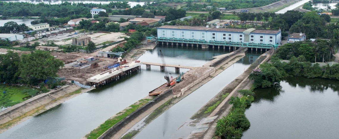 Hà Nội: Trạm bơm Yên Sở duy trì trực 24/7, sẵn sàng tiêu thoát nước mùa mưa 2026