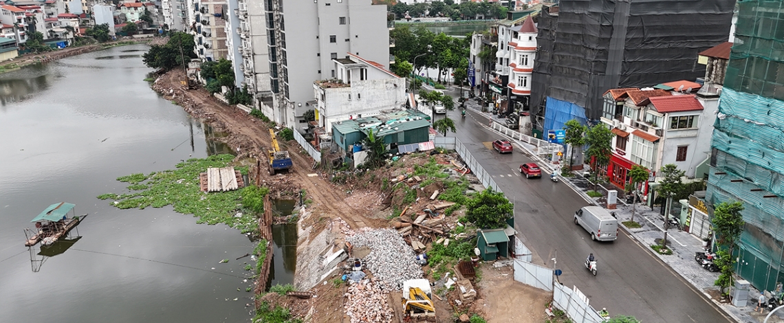 Dự án cải tạo môi trường hồ Tứ Liên sau 4 năm thi công