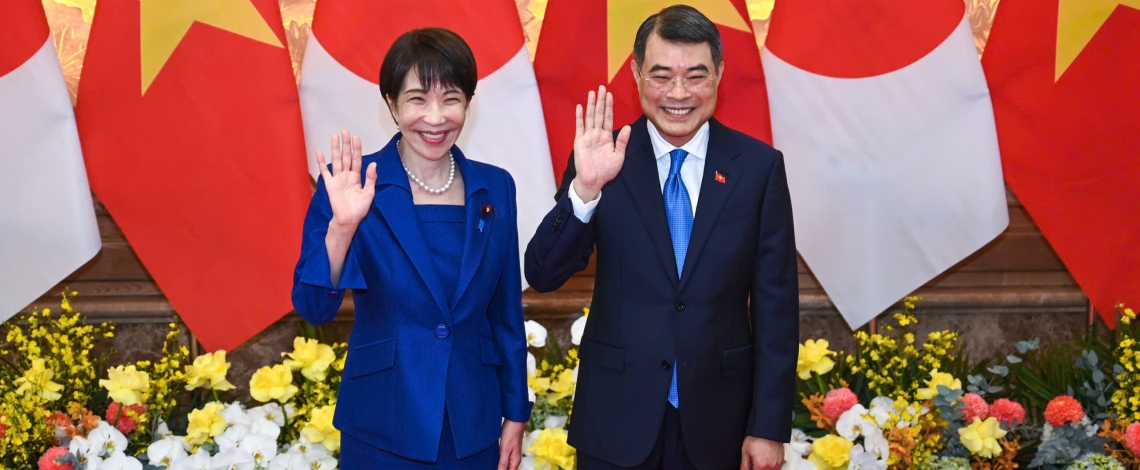 Lễ đón trọng thể Thủ tướng Nhật Bản Takaichi Sanae thăm chính thức Việt Nam