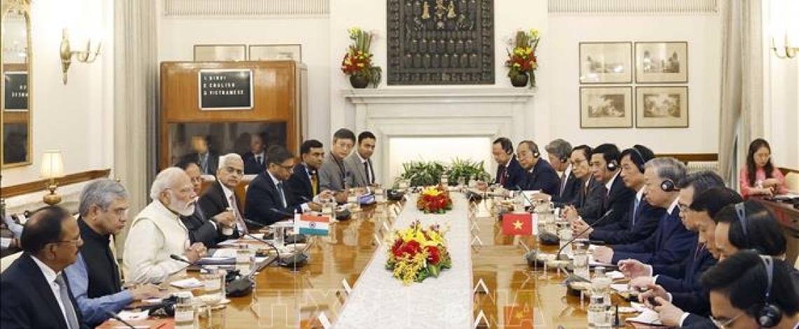 Tổng Bí thư, Chủ tịch nước Tô Lâm hội đàm với Thủ tướng Ấn Độ Narendra Modi