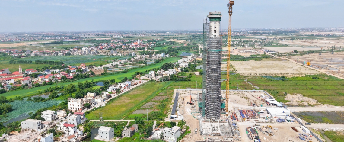 Toàn cảnh đại công trường sân bay Gia Bình ở Bắc Ninh sau hơn 9 tháng khởi công