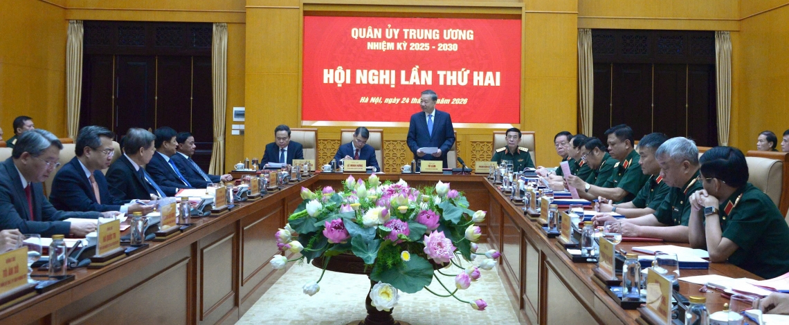 Tổng Bí thư, Chủ tịch nước Tô Lâm dự hội nghị Quân uỷ Trung ương