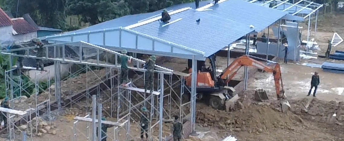 Chạy đua với thời gian dựng mái ấm cho đồng bào vùng lũ Mường Than