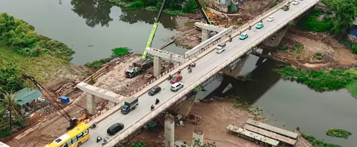 Tăng tốc thi công cầu Mai Lĩnh mới, giảm áp lực giao thông cửa ngõ phía Tây Hà Nội