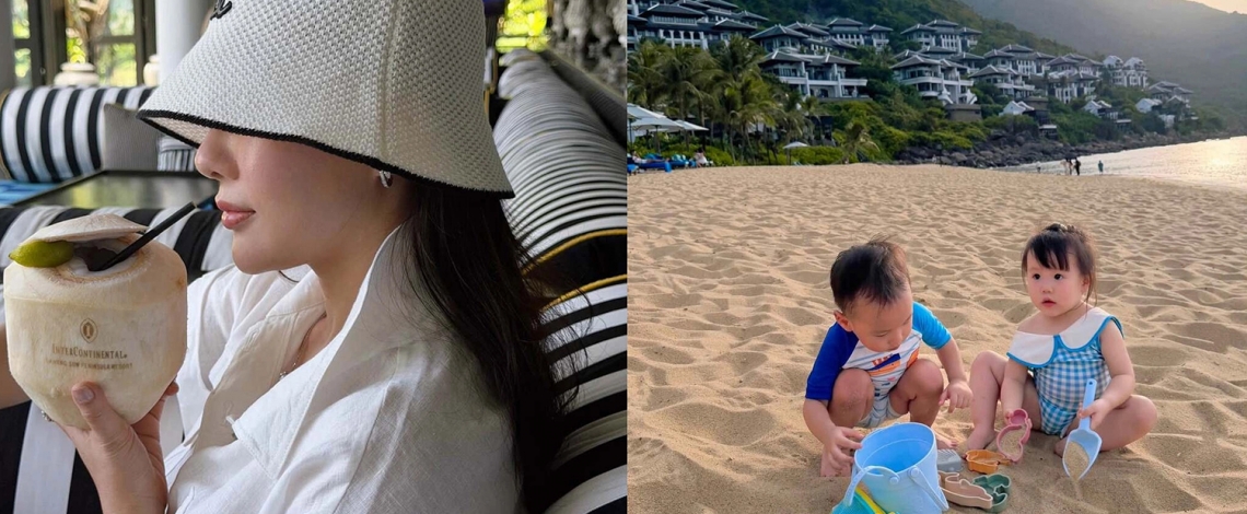 Sao Việt 23-7: Phương Oanh đưa cặp song sinh đi nghỉ dưỡng ở Đà Nẵng