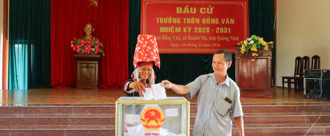 Người dân Quảng Ninh đồng loạt đi bầu 624 trưởng thôn, bản, khu phố