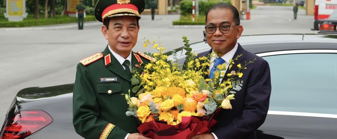 Đại tướng Phan Văn Giang chủ trì lễ đón Bộ trưởng Quốc phòng Malaysia