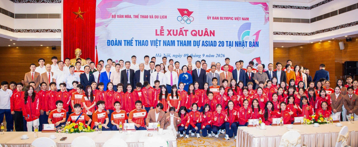 Đoàn Thể thao Việt Nam đặt mục tiêu giành từ 4 HCV trở lên tại ASIAD 2026