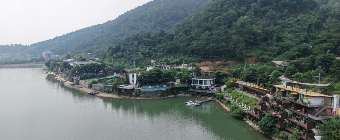 Hiện trạng hồ Đồng Đò, Hà Nội sau khi các công trình vi phạm bị tháo dỡ