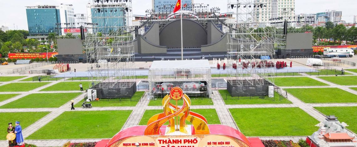 Bắc Ninh rực rỡ cờ hoa trước thời khắc thành lập Thành phố