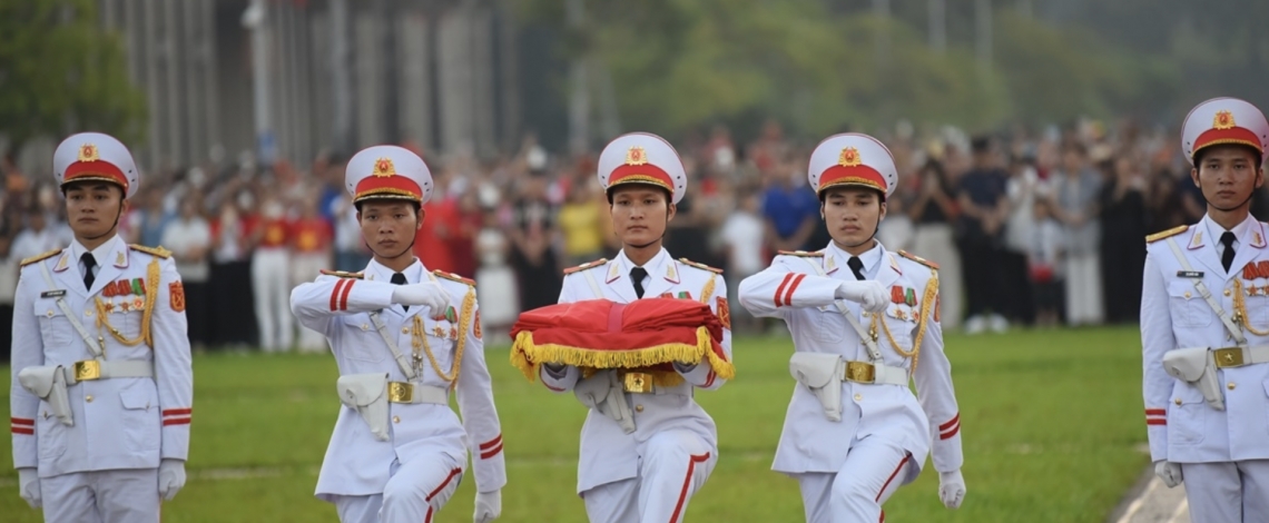 Sacred flag-raising ceremony marks National Day at Ba Dinh Square