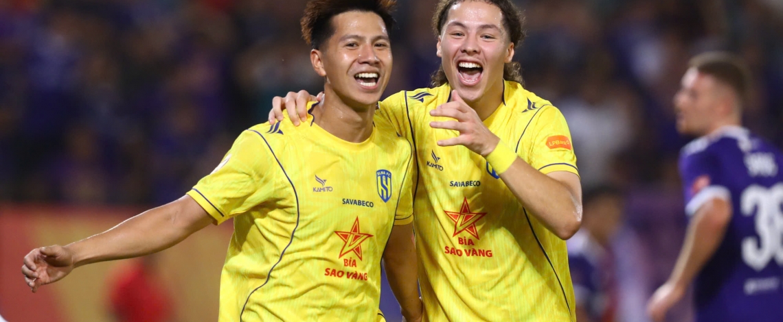 SLNA thắng toàn diện Hà Nội FC tại vòng 2 V-League 2026/2027
