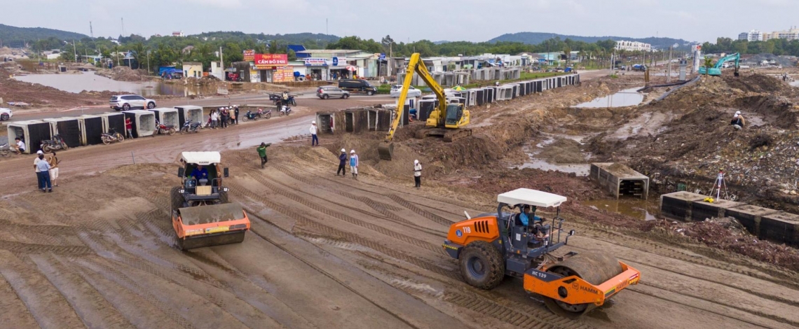 Trục giao thông 10 làn kết hợp LRT ở Phú Quốc chạy đua với tiến độ APEC 2027
