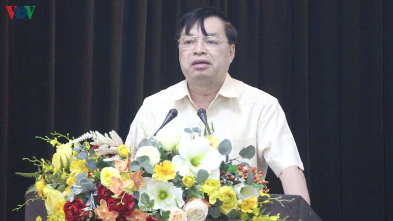 Ông Lê Mạnh Hùng phát biểu tại Hội nghị