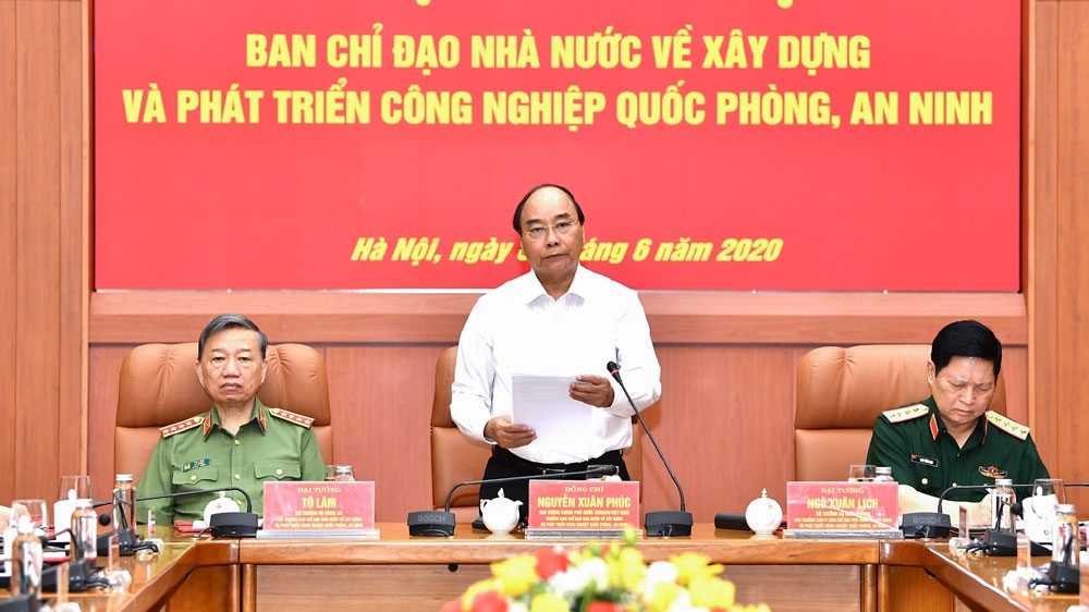 Thủ tướng Nguyễn Xuân Phúc phát biểu.
