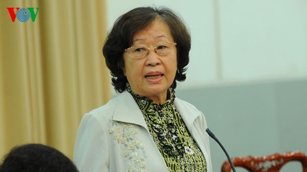 Bà Trần Thị Tâm Đan – nguyên Chủ nhiệm Ủy ban Văn hóa, Giáo dục, Thanh niên, Thiếu niên và Nhi đồng của Quốc hội.
