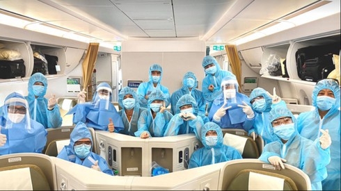 All crew members wear protective suits throughout the duration of the flight.jpg