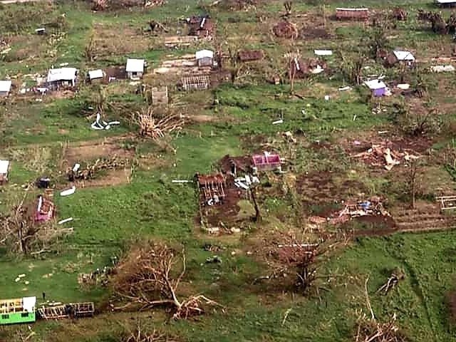 Bão Harold với sức gió 285 km/h đã tàn phá quốc đảo Vanuatu hồi đầu năm nay. Ảnh: ABC