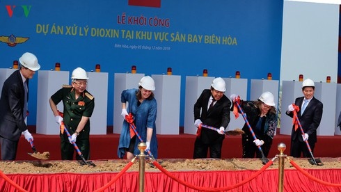 The dioxin detoxification project was launched at Bien Hoa airport in Dec. 2019