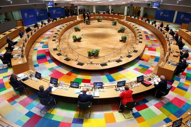 Hội nghị thượng đỉnh Liên minh châu Âu tại Brussels, Bỉ. (Ảnh: AFP)
