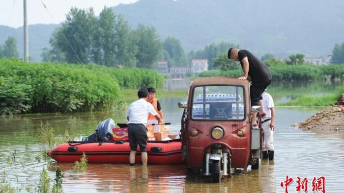 Lũ lụt tại tỉnh An Huy, Trung Quốc. Ảnh: Chinanews