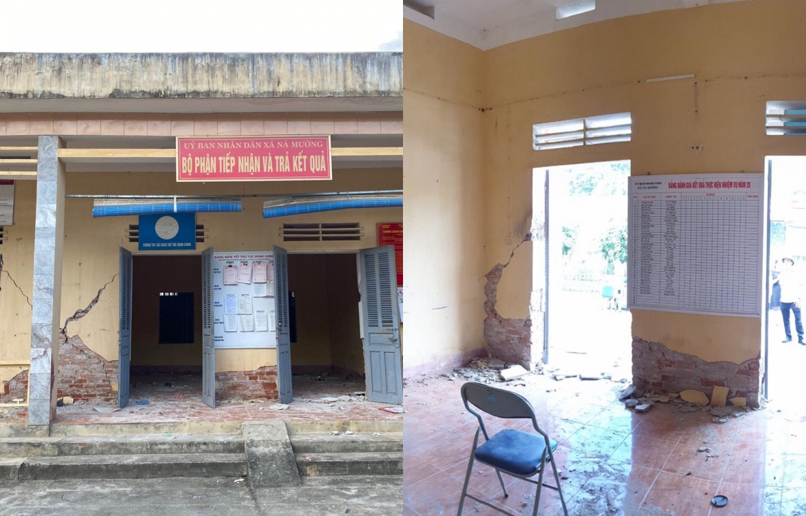 Động đất xảy ra liên tiếp mấy ngày hôm nay gây hậu quả nặng nề ở Mộc Châu, Sơn La.

