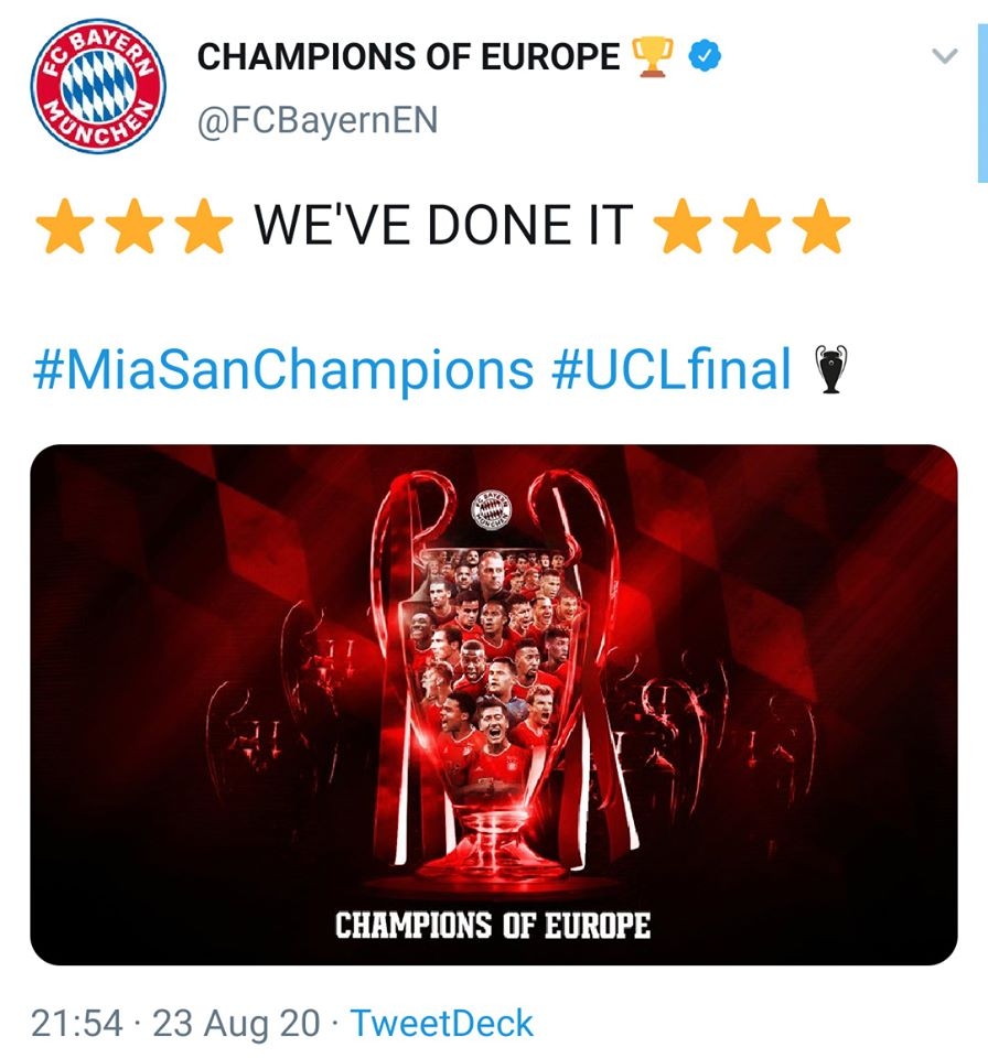 vo dich champions league, dan sao bayern munich nhuom do mang xa hoi hinh anh 1