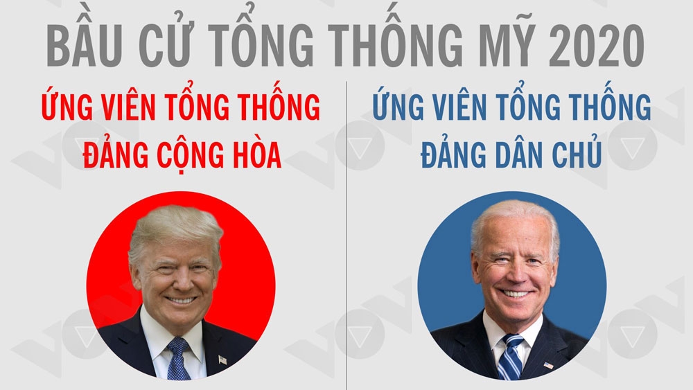 Infographic: Bầu cử Tổng thống Mỹ 2020 đến hồi gay cấn