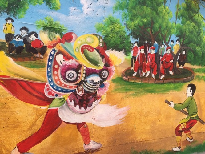 a close-up of largest mural paintings in hanoi picture 12 a close-up of largest mural paintings in hanoi picture 12