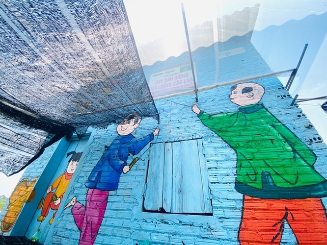 a close-up of largest mural paintings in hanoi picture 6 a close-up of largest mural paintings in hanoi picture 6