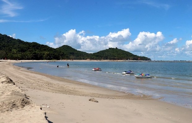 Nui Den beach in Ha Tien city of  Kien Giang
