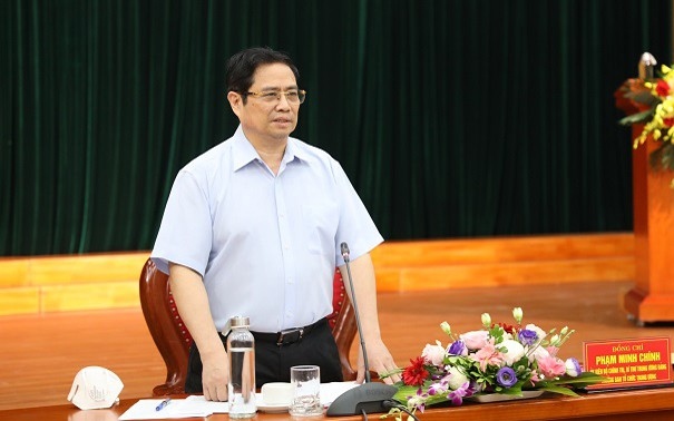Ông Phạm Minh Chính kết luận buổi làm việc. (Ảnh: xaydungdang.org.vn)