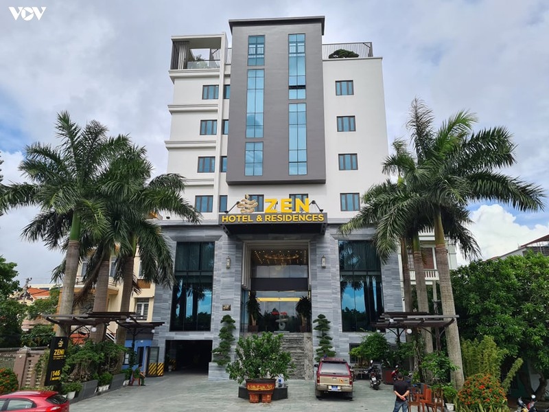 Quận Dương Kinh đã phong tỏa khách sạn Zen Hotel & Residences (đường Mạc Quyết), nơi ông N.M.Đ nghỉ tại Hải Phòng ngày 25, 26/7.