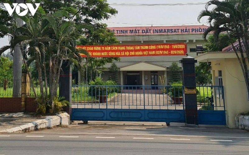 Do cot ang-ten Dai ve tinh mat dat inmarsat o hai phong, 1 nguoi tu vong hinh anh 1