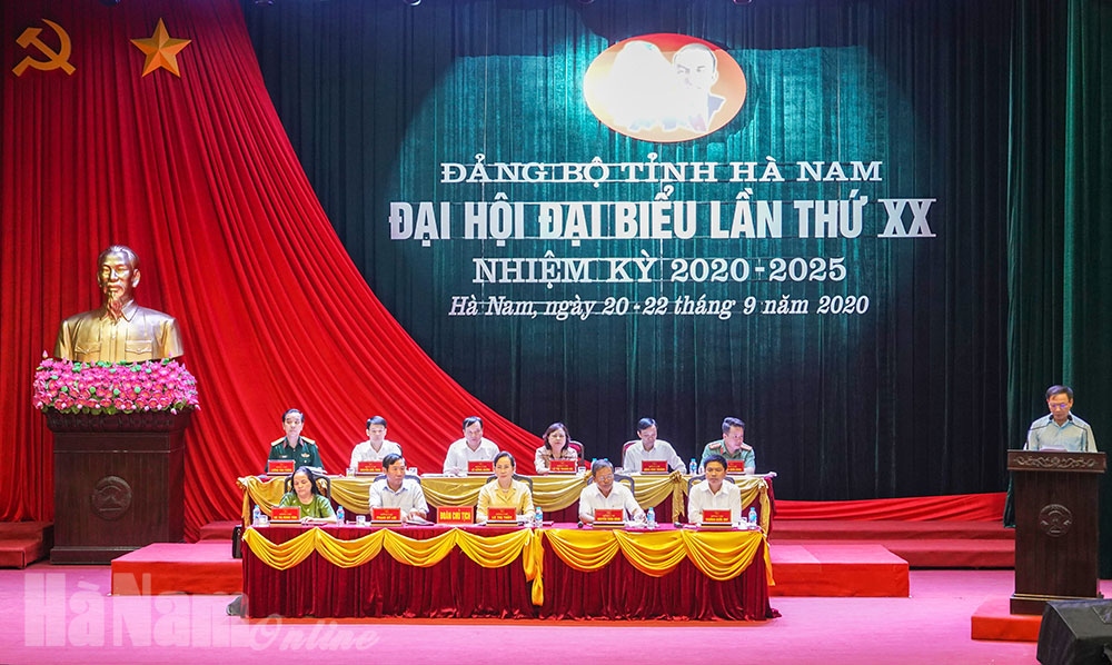 Dai hoi Dang bo tinh ha nam nhiem ky 2020-2025 dien ra tu 20-22 9 hinh anh 1