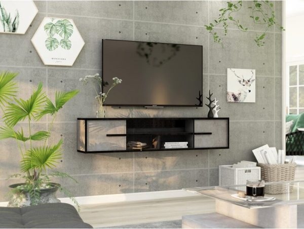 nhung mau ke tivi treo tuong nang tam dang cap hinh anh 6