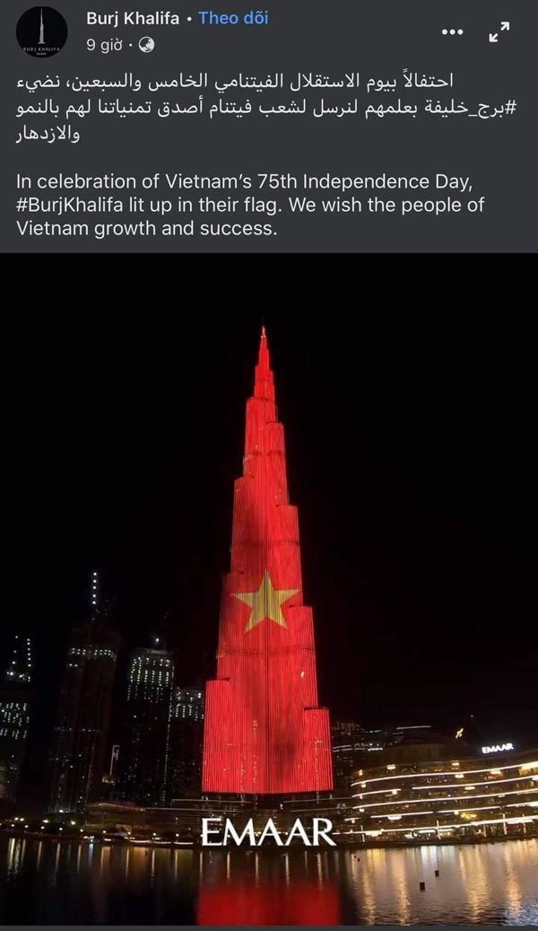 world s tallest tower features vietnamese flag to mark national day picture 1