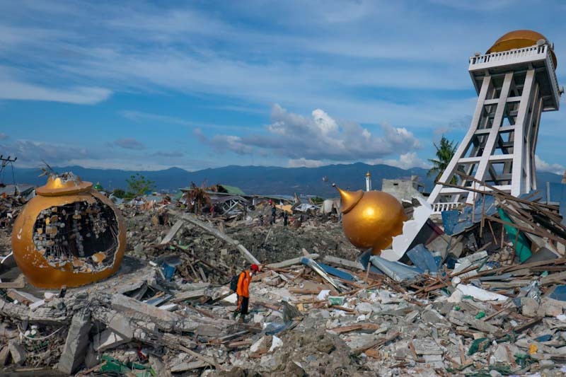 Động đất và sóng thần tàn phá thành phố Palu, Indonesia năm 2018. Nguồn: WFP