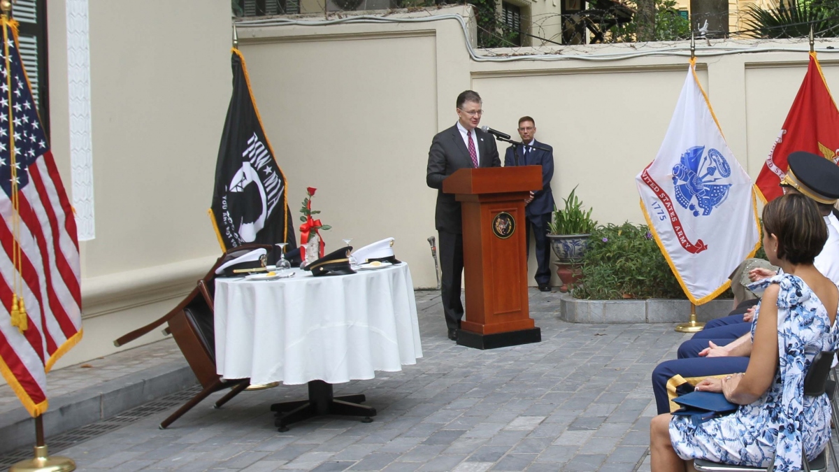 us embassy community commemorates pow mia recognition day picture 1