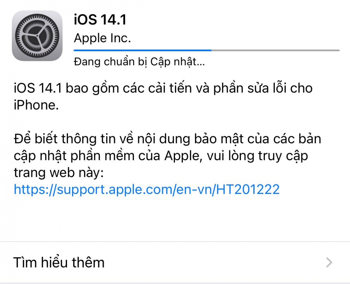 apple phat hanh ios 14.1 sua nhieu loi hinh anh 1