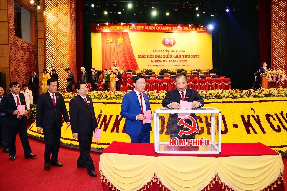 52 người trúng cử Ban Chấp hành Đảng bộ tỉnh Hải Dương khóa XVII