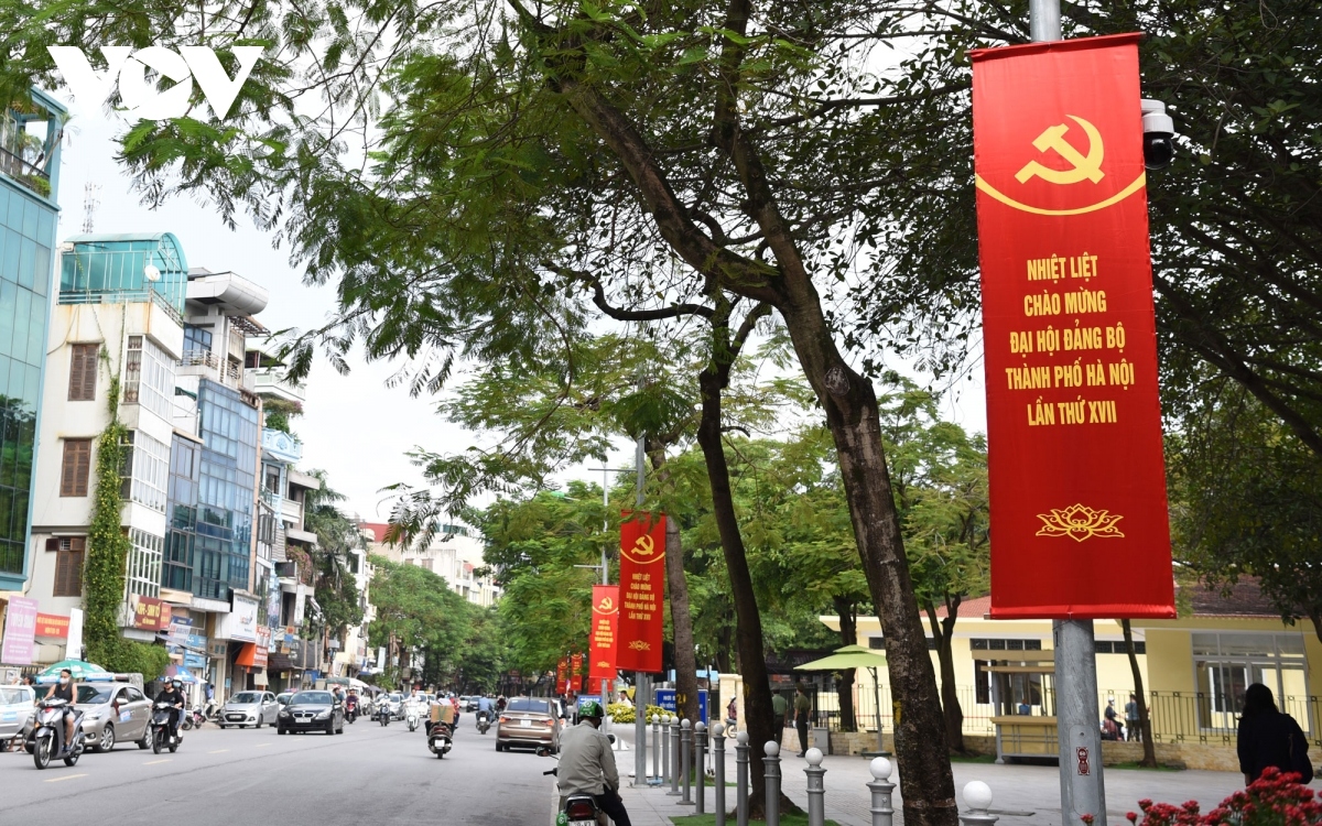 flags and flowers spotted throughout hanoi to celebrate major events picture 5
