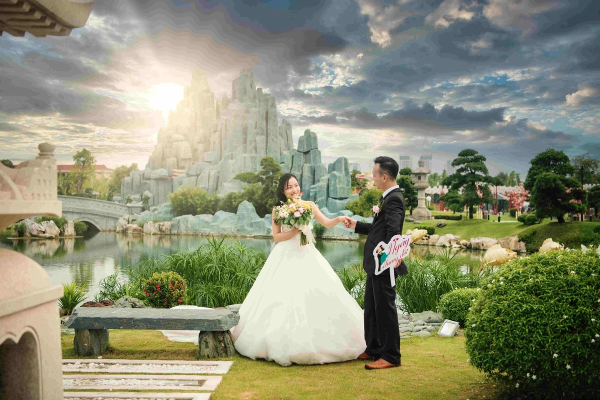 Đám cưới siêu lãng mạn tại vườn nhật giữa trời thu hà nội hình ảnh 6 Dam cuoi sieu lang man tai vuon nhat giua troi thu ha noi hinh anh 6