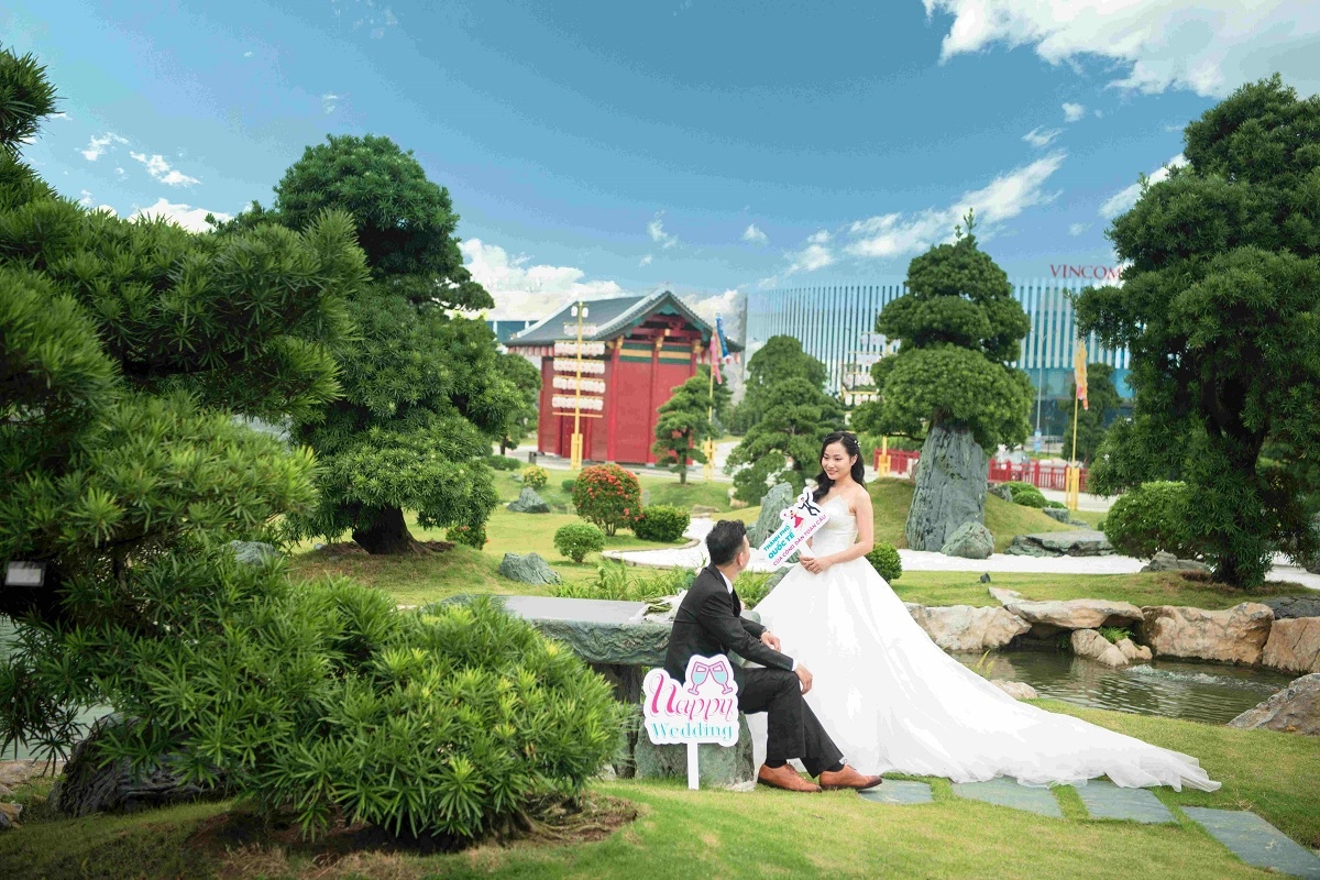 Đám cưới siêu lãng mạn tại vườn nhật giữa trời thu hà nội hình ảnh 7 Dam cuoi sieu lang man tai vuon nhat giua troi thu ha noi hinh anh 7