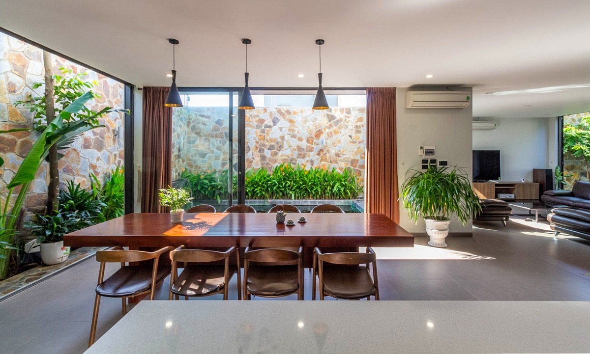 nhung mau phong an mat mat nho su sang tao voi mau xanh hinh anh 9